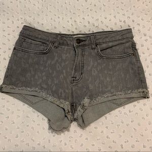 NWOT Cheetah print jean shorts